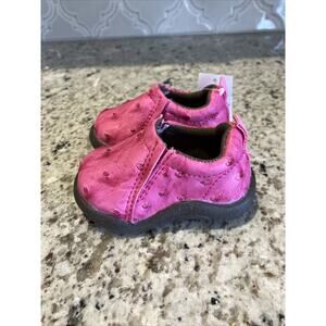 Roper Infants Faux Ostrich Cowbabies Cotter Pink Size 1 (0-3 Months) New
